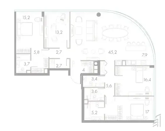 River Park Кутузовский — планировка 3