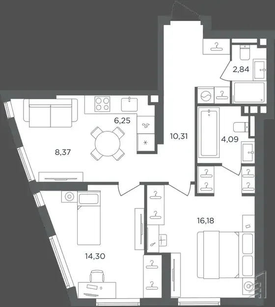 Сикрет Гарден — планировка 3