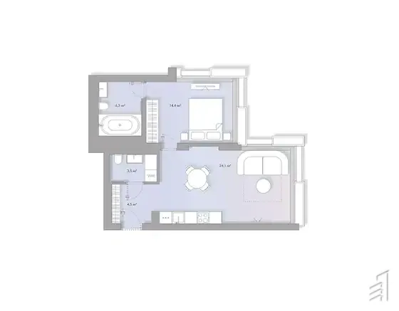 Lumin House — планировка 1