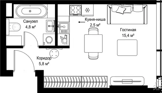 SLAVA — планировка 1