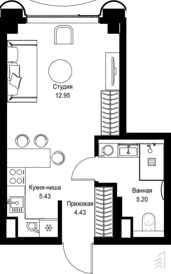 МИРА — планировка 1