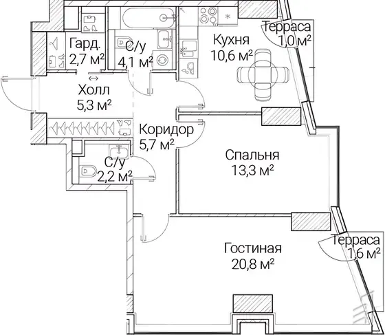 Сезар Будущее — планировка 3